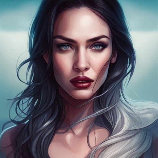 Two Women Kissing: Hyperdetailed Portrait