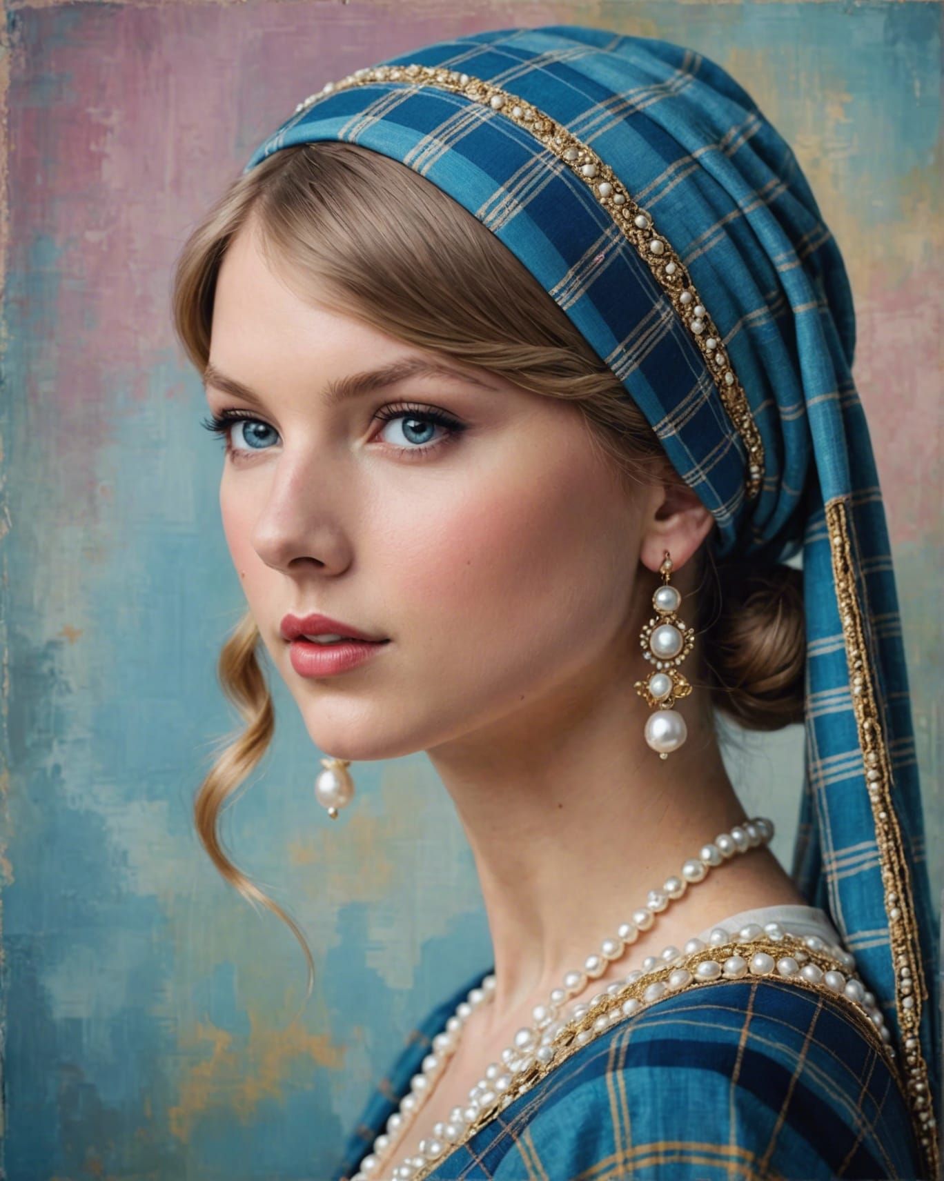 Taylor Swift Portrait with Pearl Earring