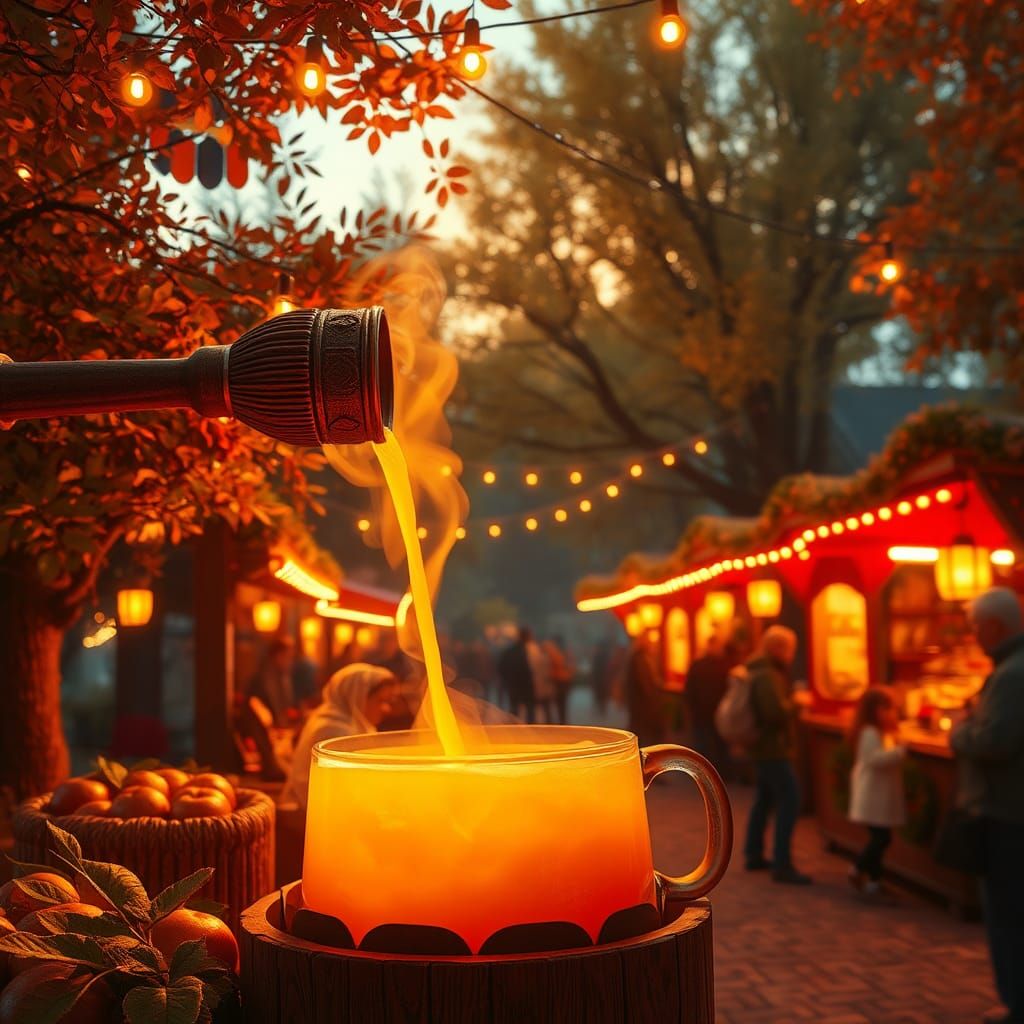 Autumn Evening at Bethlehem's Apple Cider Stand