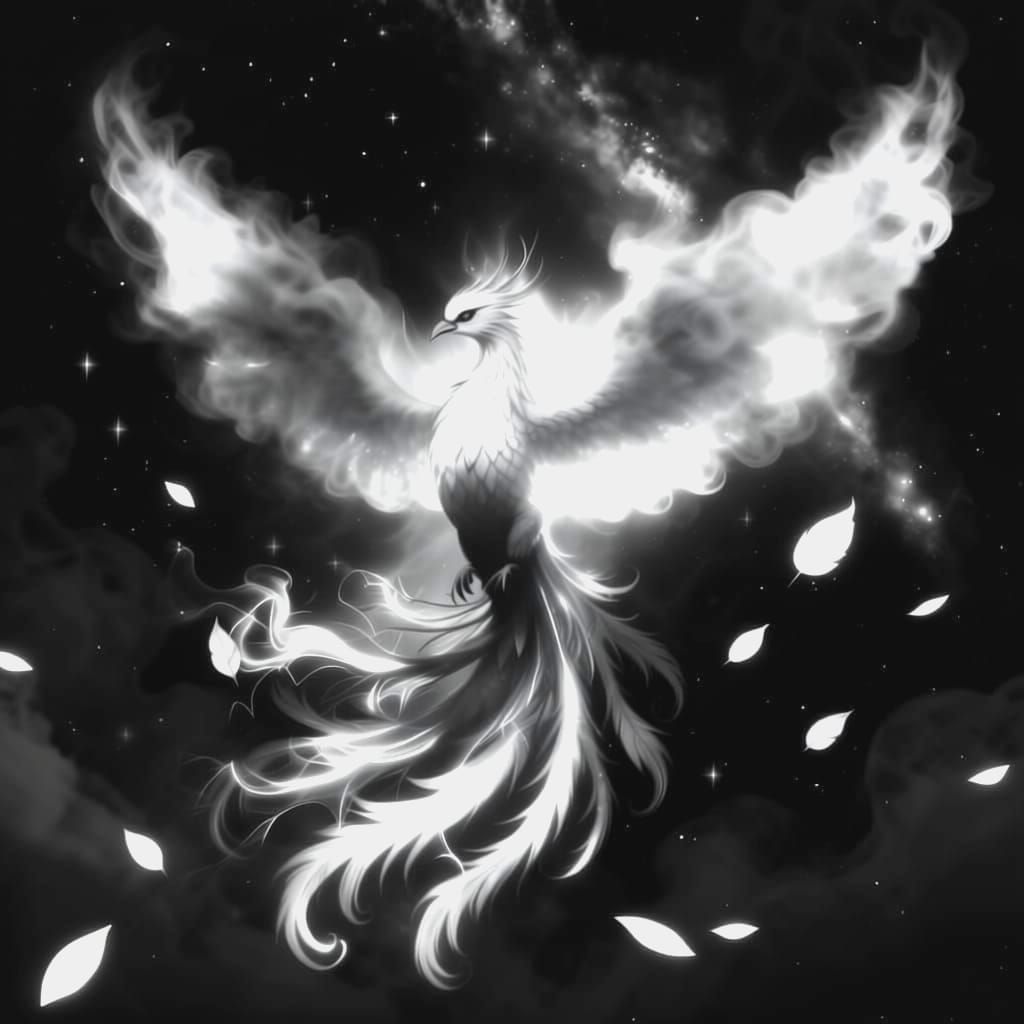 Textured Black and White Supernova