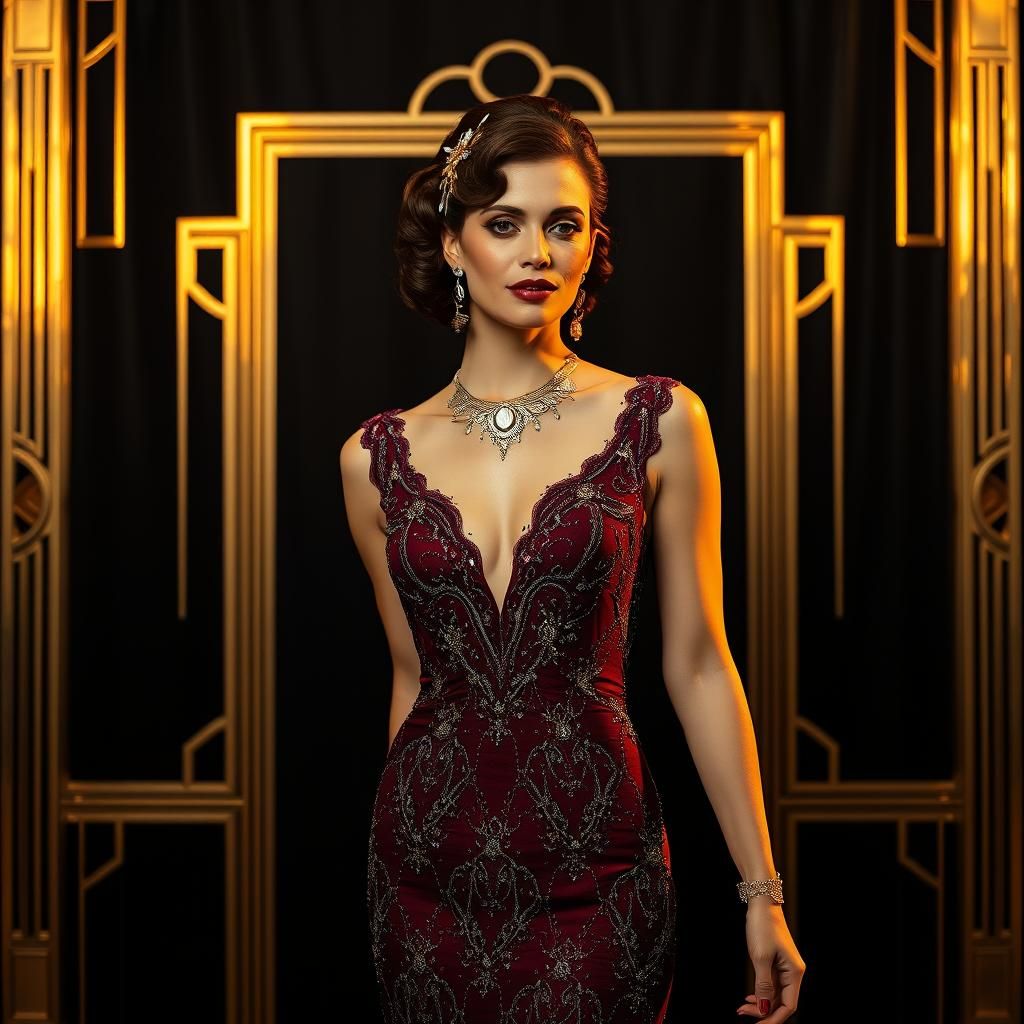 A luxurious movie poster with high dynamic range HDR photogr...