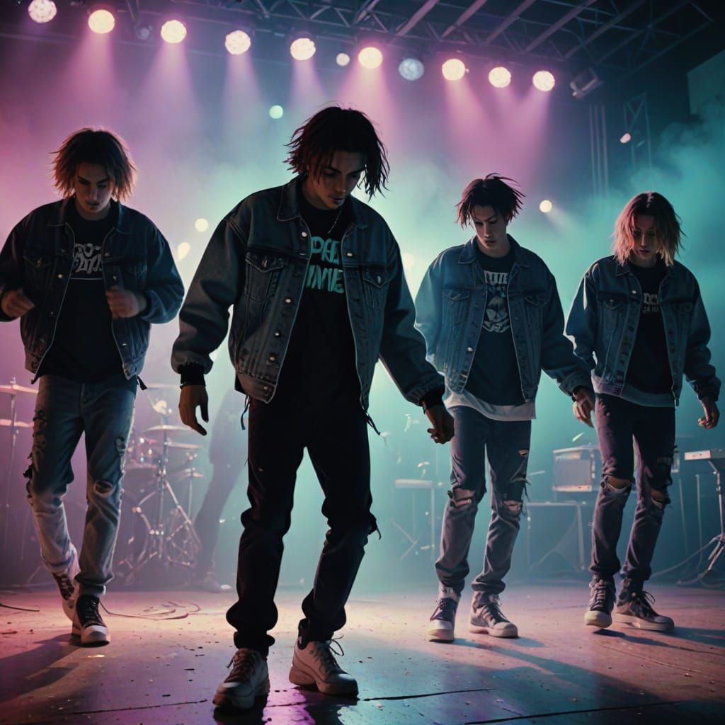 GROUP DANCING WITH RYAN MCKENZIE BE MINE WRITTEN IN THE BACK...