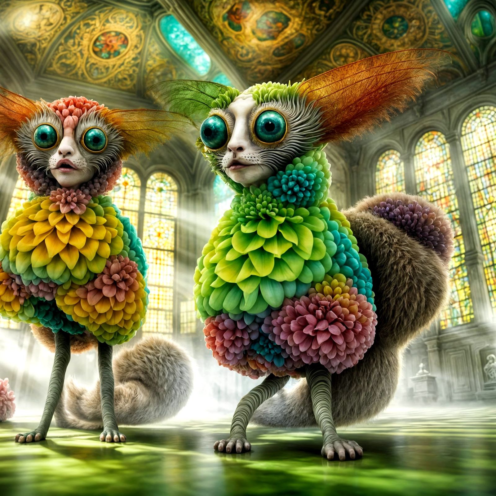 Cosmic Characters in Dreamscape: Photorealistic Magical Real...