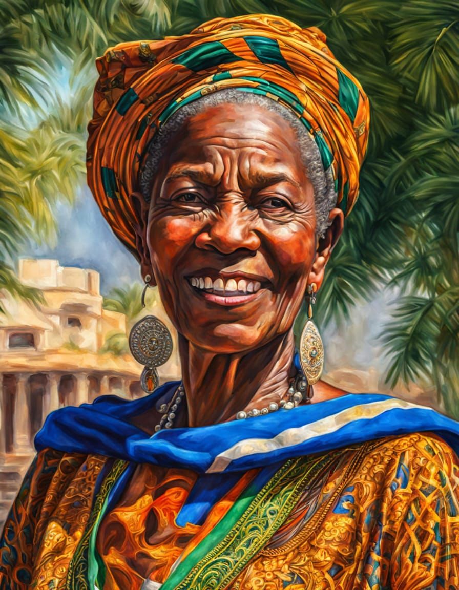 77-year-old woman from Jamaica