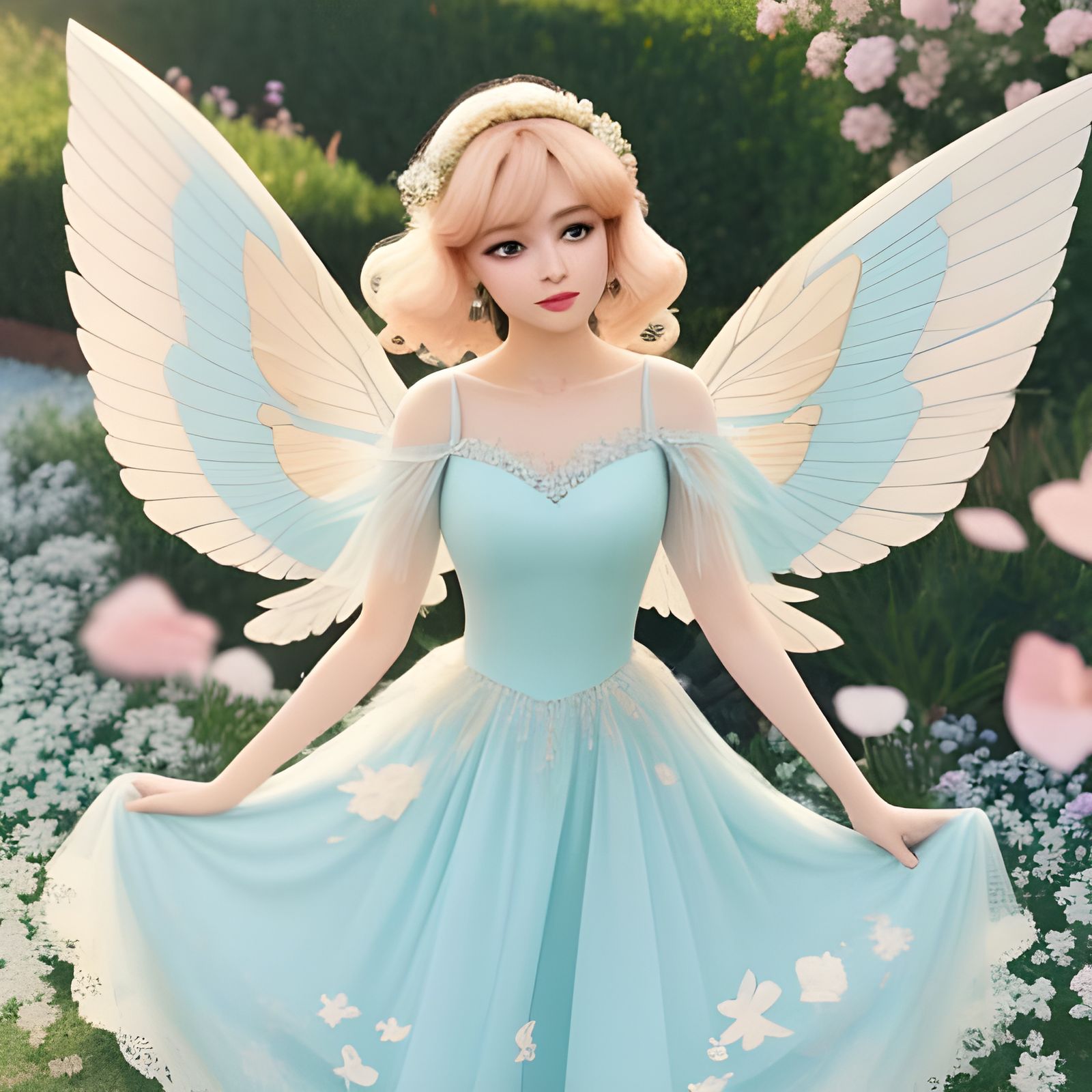 Magical Disney-Inspired Fairy in Vibrant Cel-Shaded Art