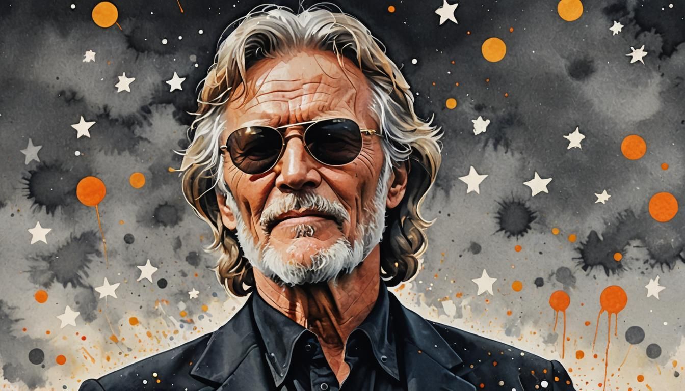 Kris Kristofferson in Pop Art Style, Nashville