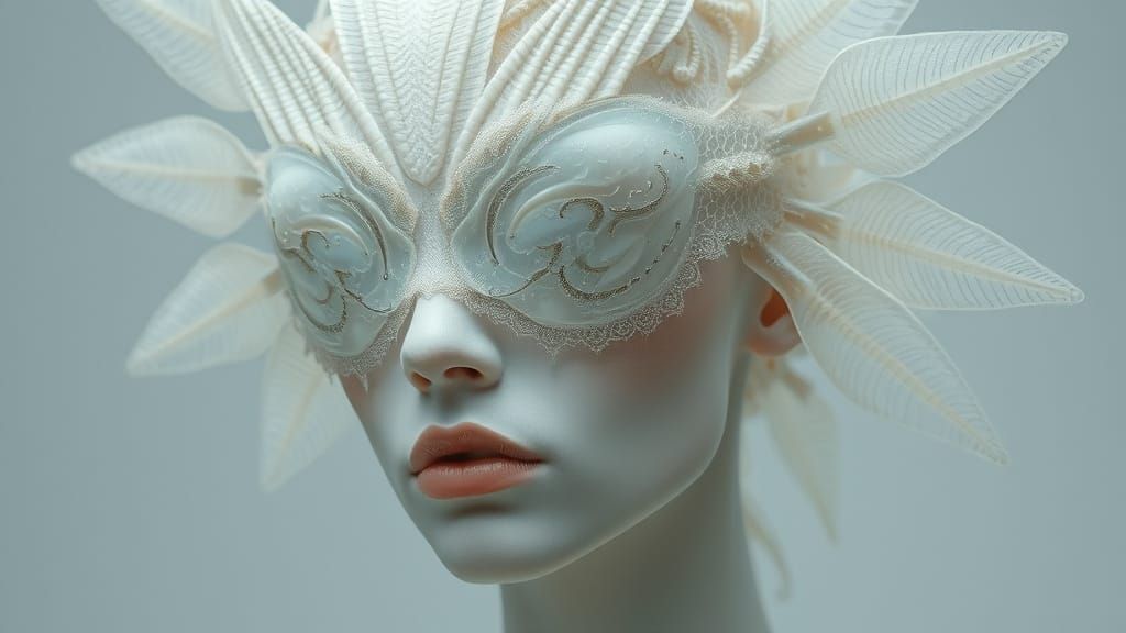 Ethereal Human Hybrid in Soft Pastel Hues