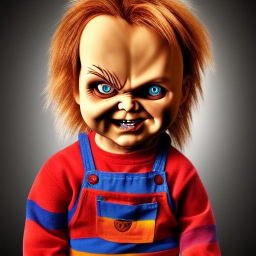 Realistic Chucky Doll in Creepy 4K