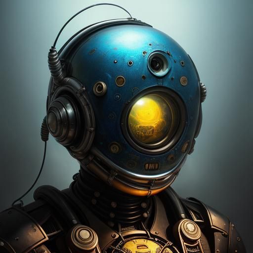 Hyperrealistic Aliens in Mystical Atompunk Style