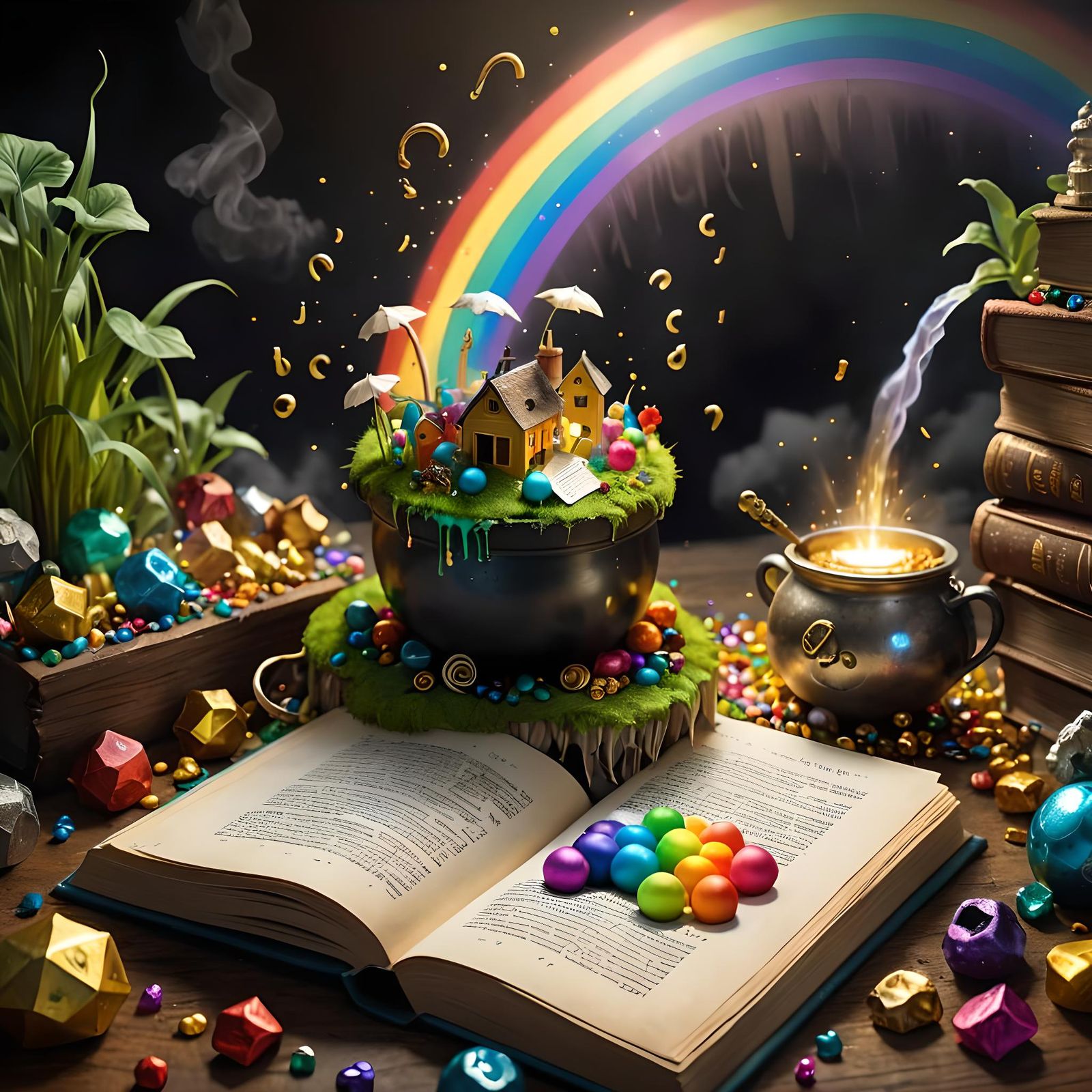 Rainbow's End: A Whimsical 3D World