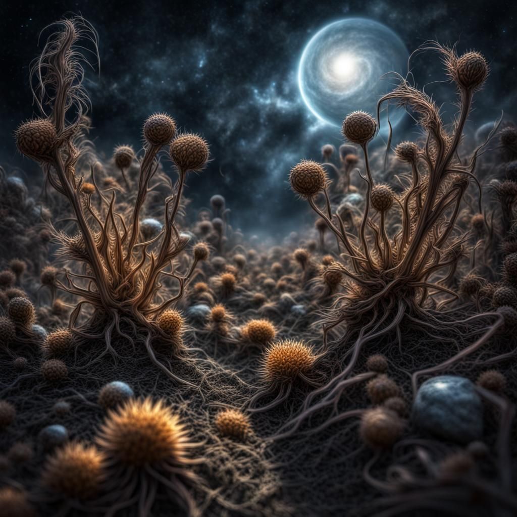 Fantasy Cosmic Seeds of Sorrow in HDR