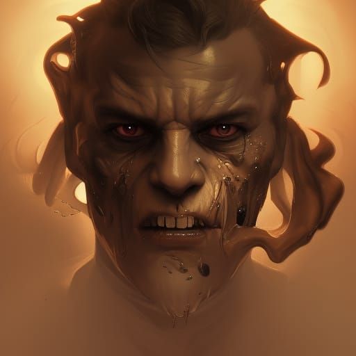 Detailed Demon Mob Boss Portrait in Unreal Engine 5