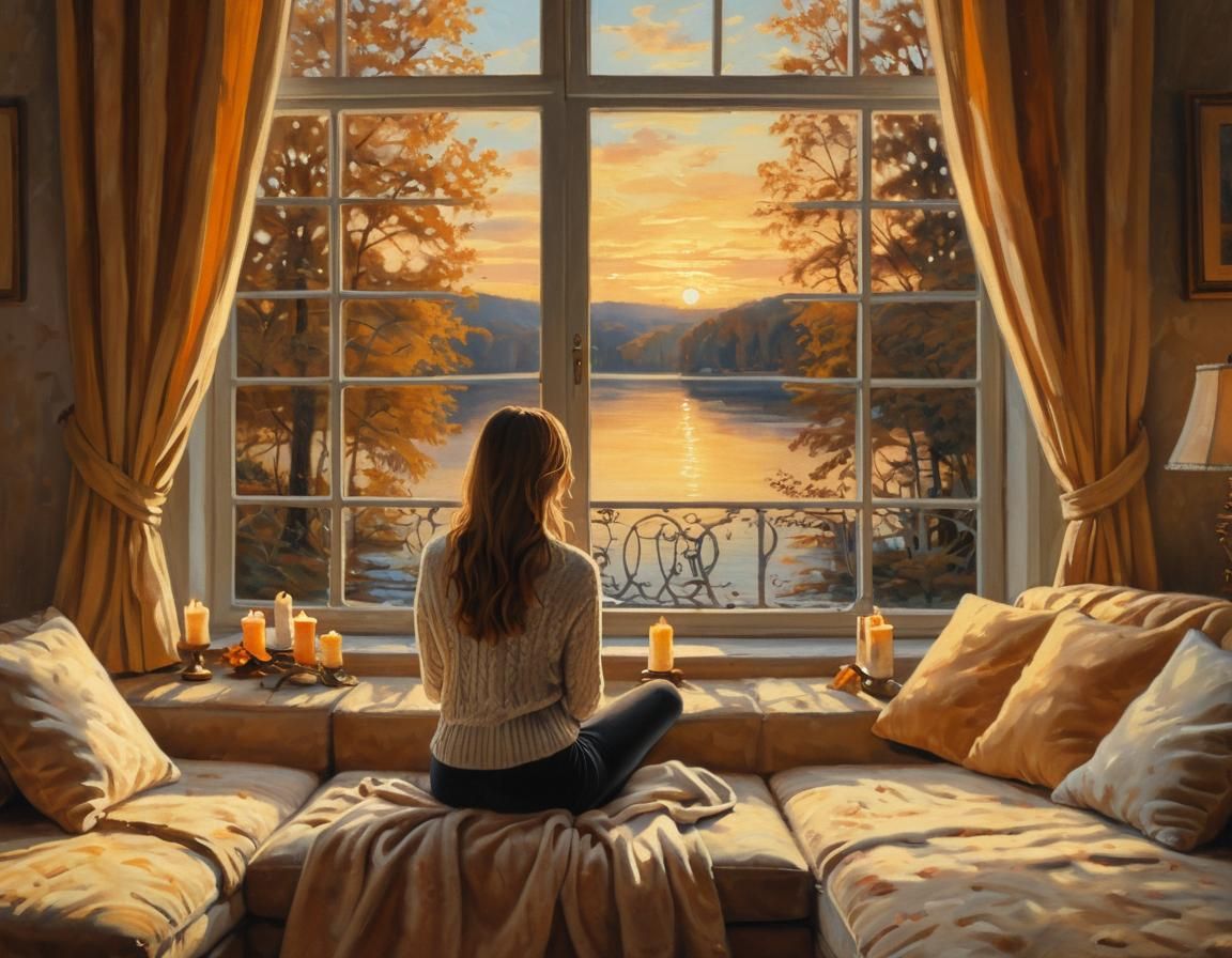 Enjoying the Autumn sunset