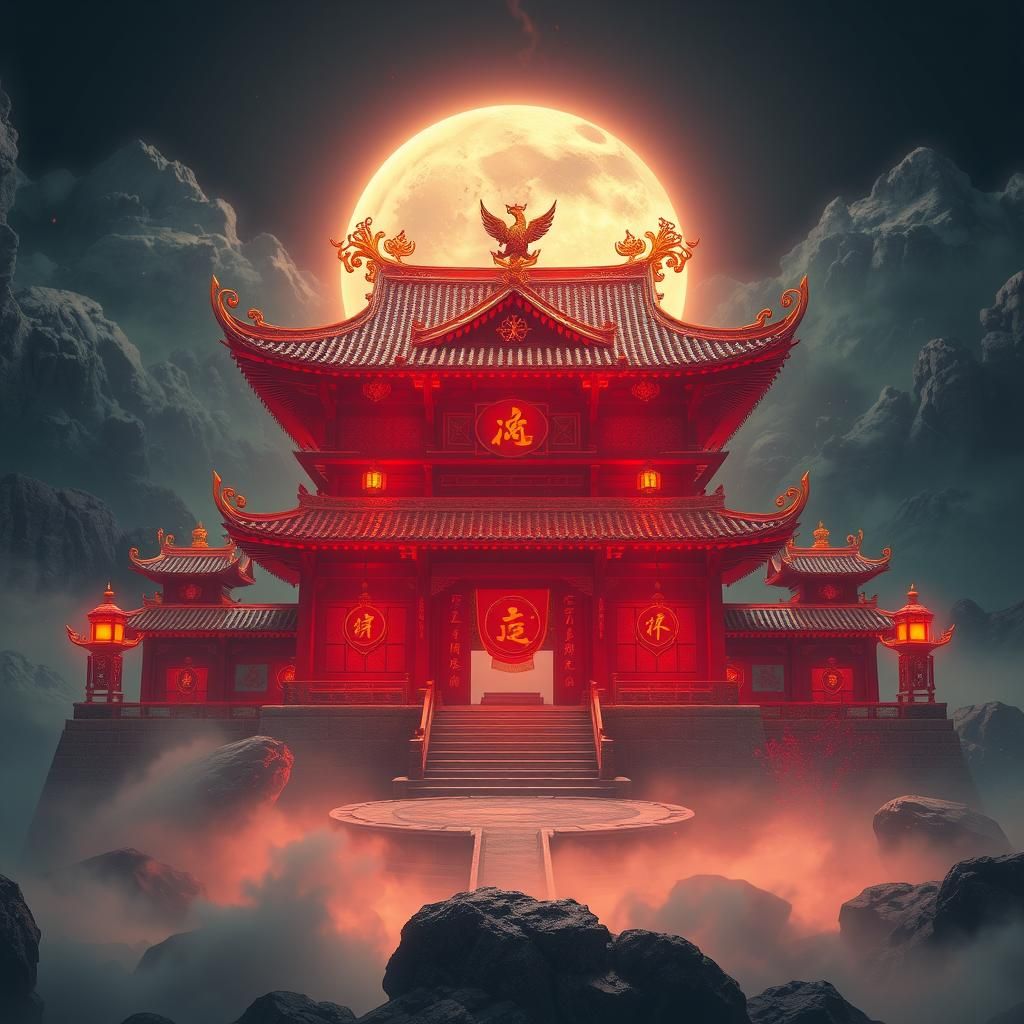 Anime Flame Blood Palace in 3D