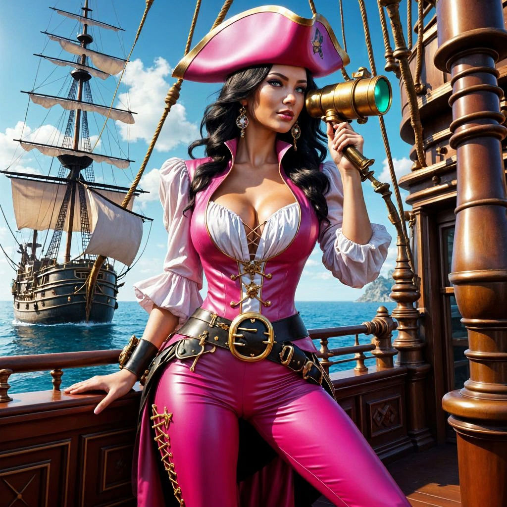 Pink Pirate Woman
