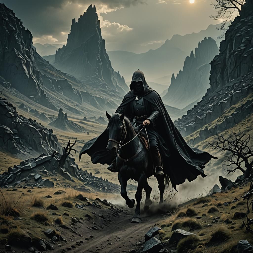 Cinematic Nazgul Film Still: Epic Atmospheric Scene