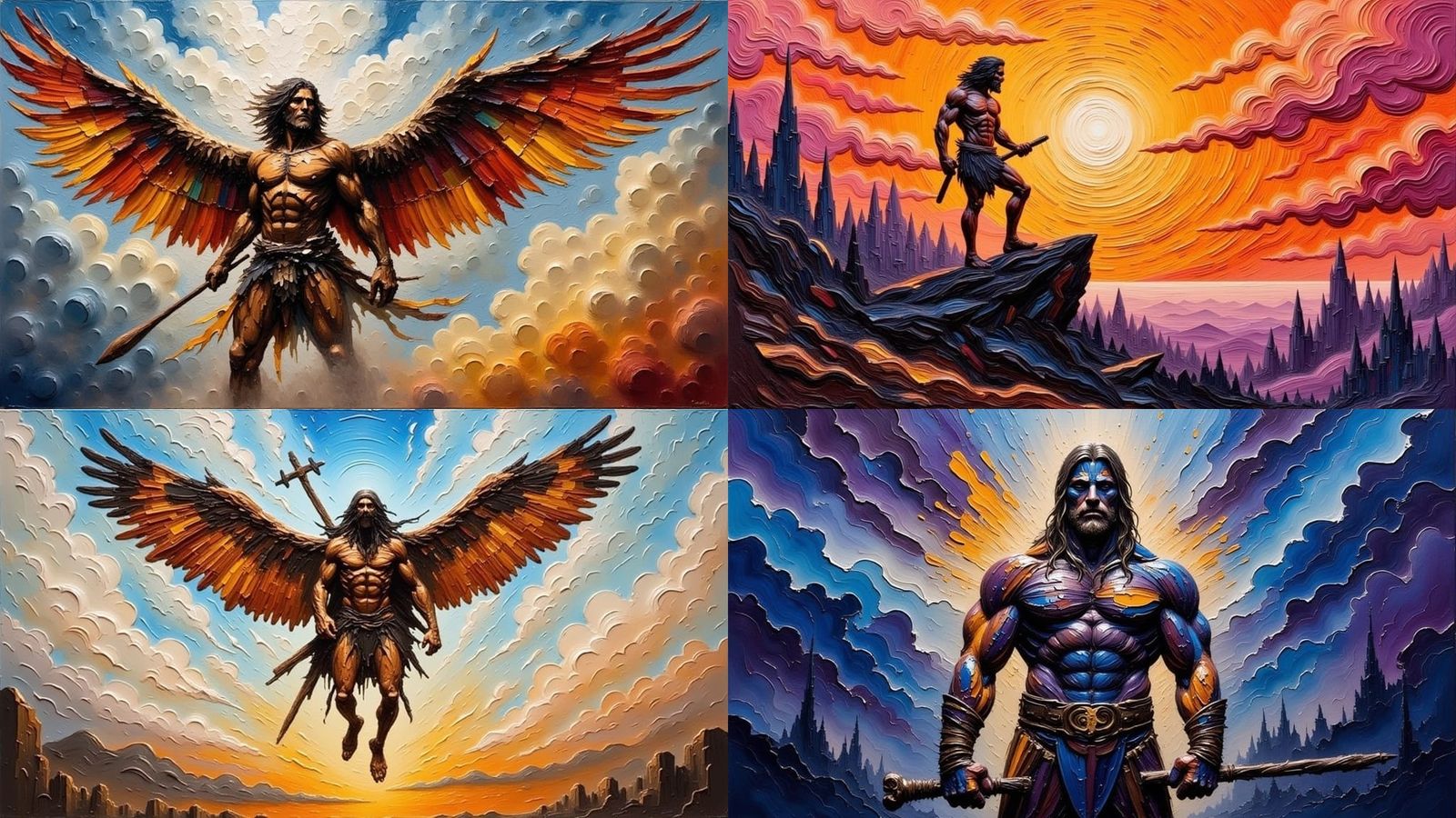 Captain Caveman in Impressionistic Flight