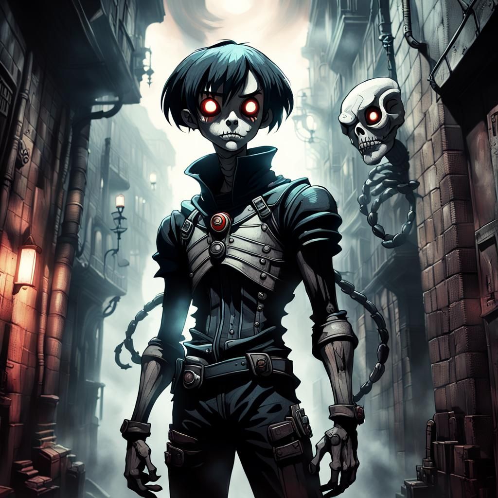 Hazbin Hotel: Charlie and Alastor in Dark Fantasy