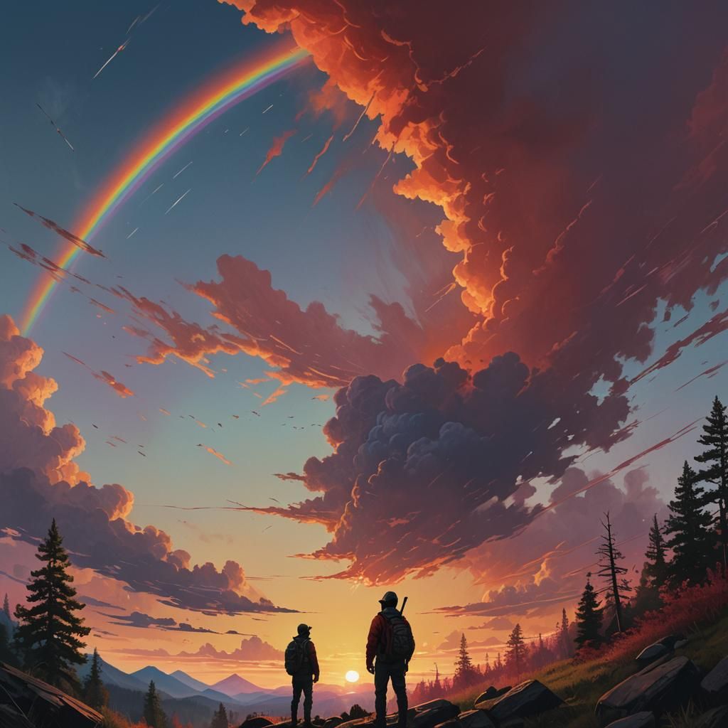 Red Sky Concept Art Inspired by Simon Stalenhag