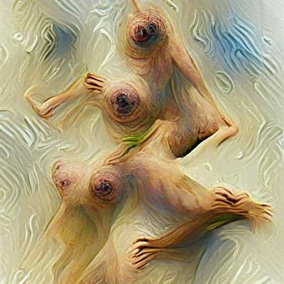 AI Generated Image of Nude Figures