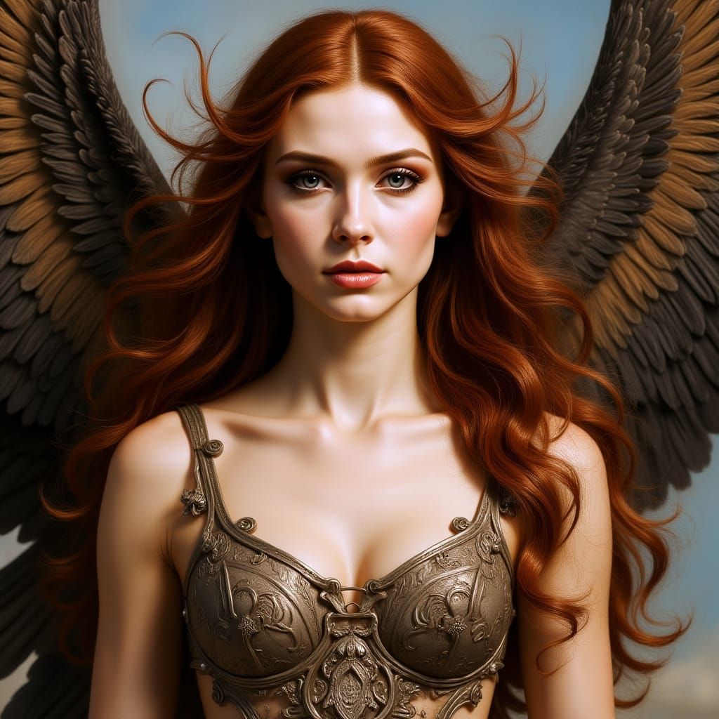 Gorgeous Angel Portrait in Hyperrealistic Style