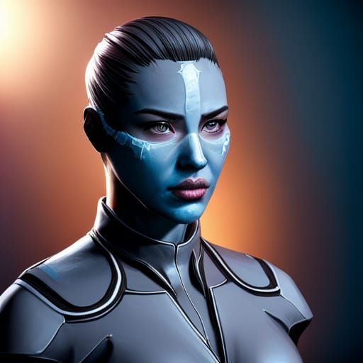 Hyperrealistic Subzero Portrait in Splash Art Style