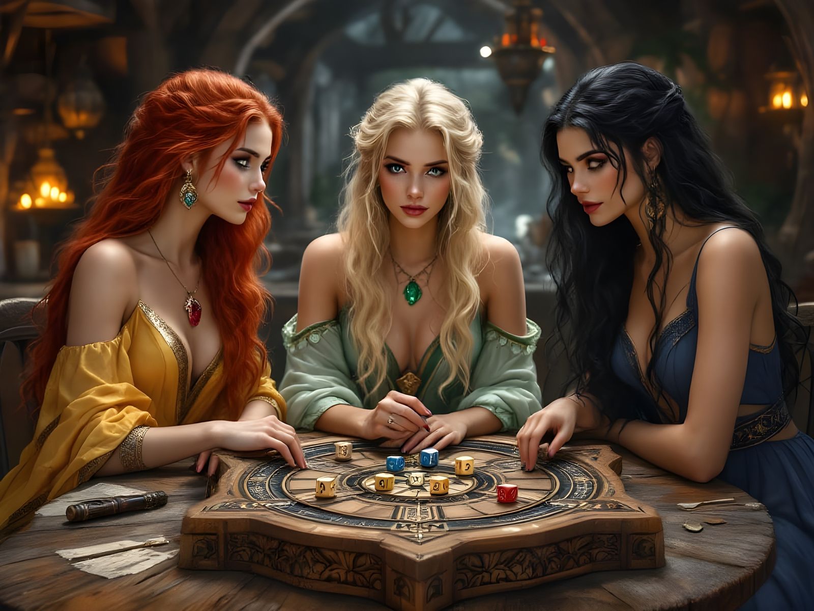 Norse Goddesses Play a Board Game
