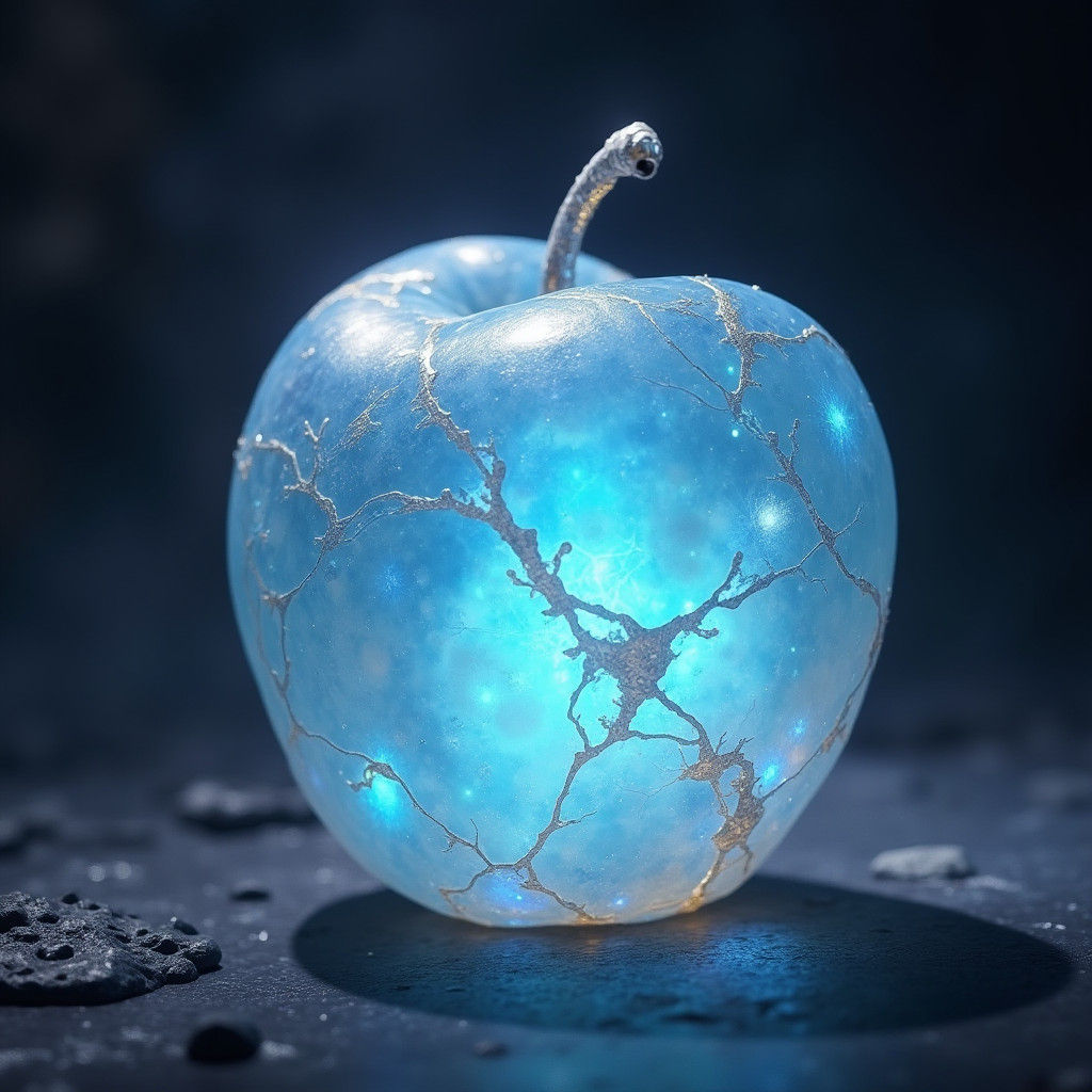 Opalescent Crystalline Relic with Rainbow Refraction