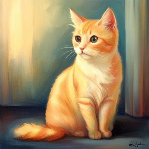 Playful Banana Cat: An AI-Generated Image
