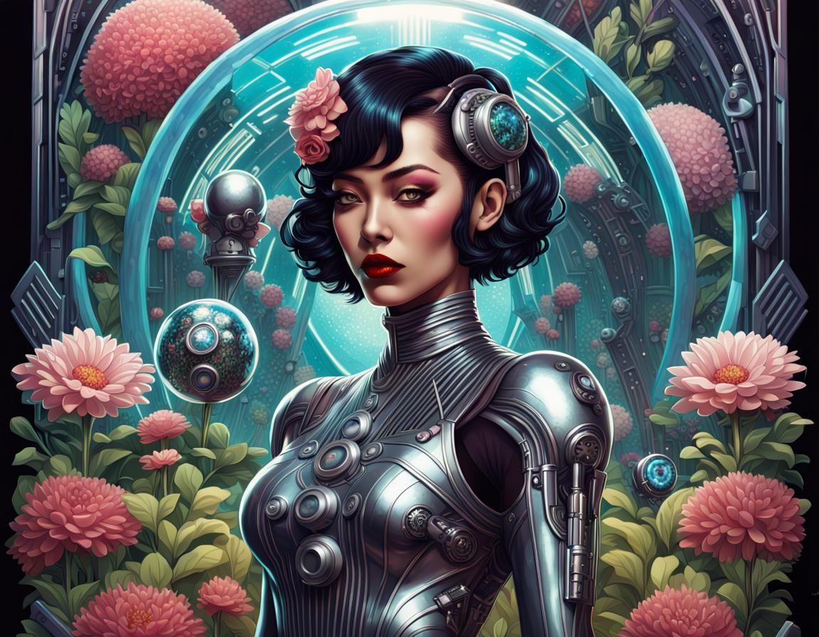 Cyberpunk Ambassadors in Art Deco Gothic Style