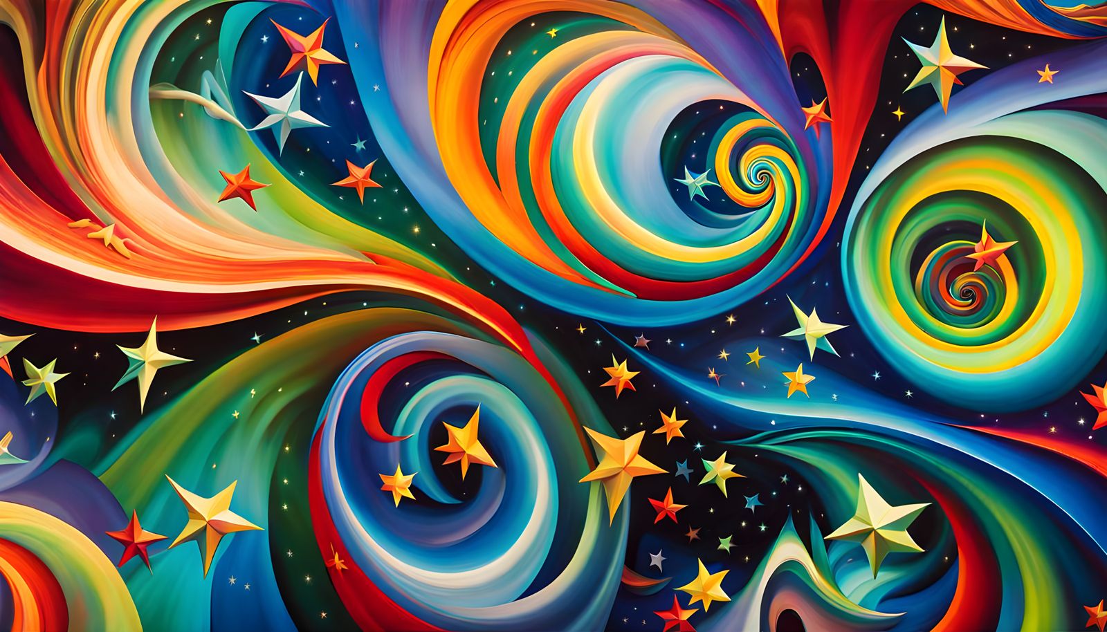 Abstract Star Cluster Formation in Impasto Style