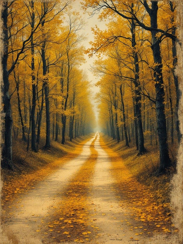 In a yellow wood