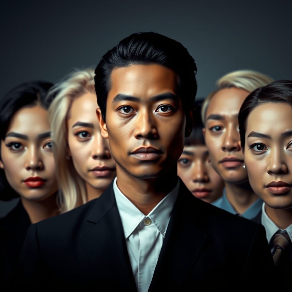 Faces of Humanity in Cinematic Portrait Style