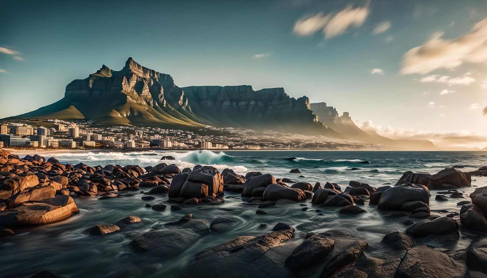 Dramatic Cape Town Coastline in Hyperrealistic 3D