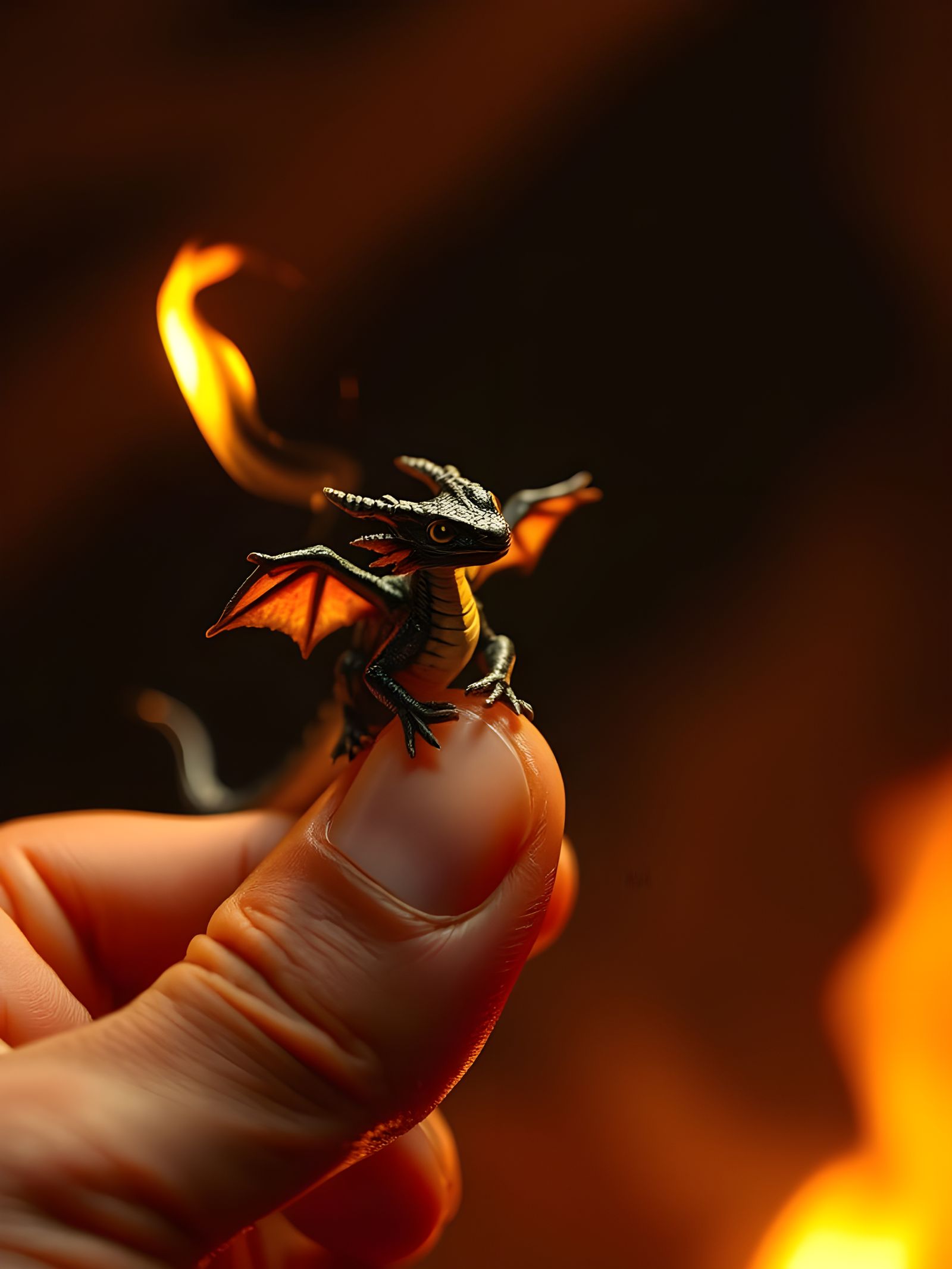 Miniature Dragon Cinematic Film Still