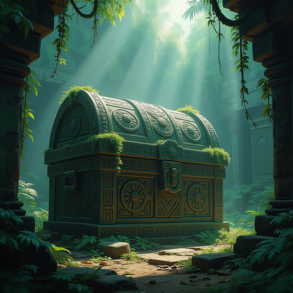 Colossal Stone Chest in Jungle Temple