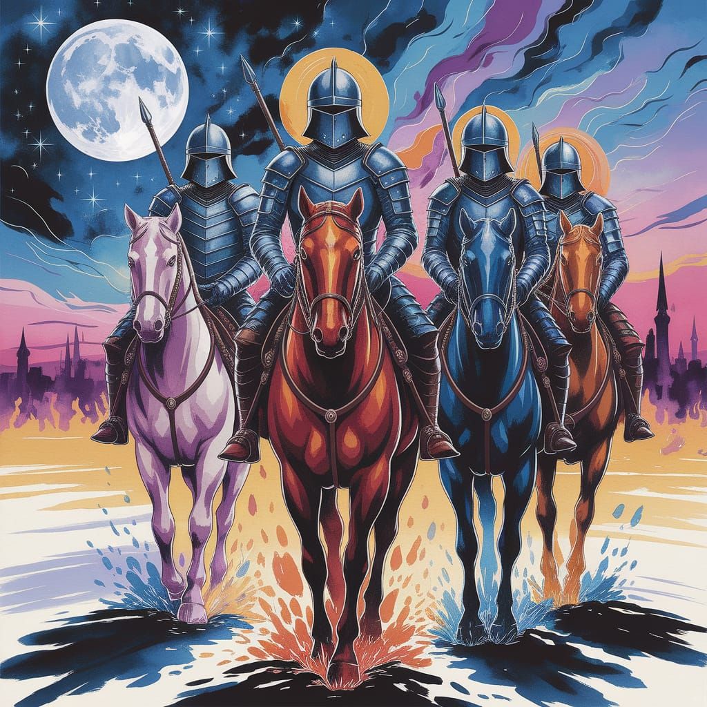 By moonlight pale and river’s gleam, Their armor shone with ...