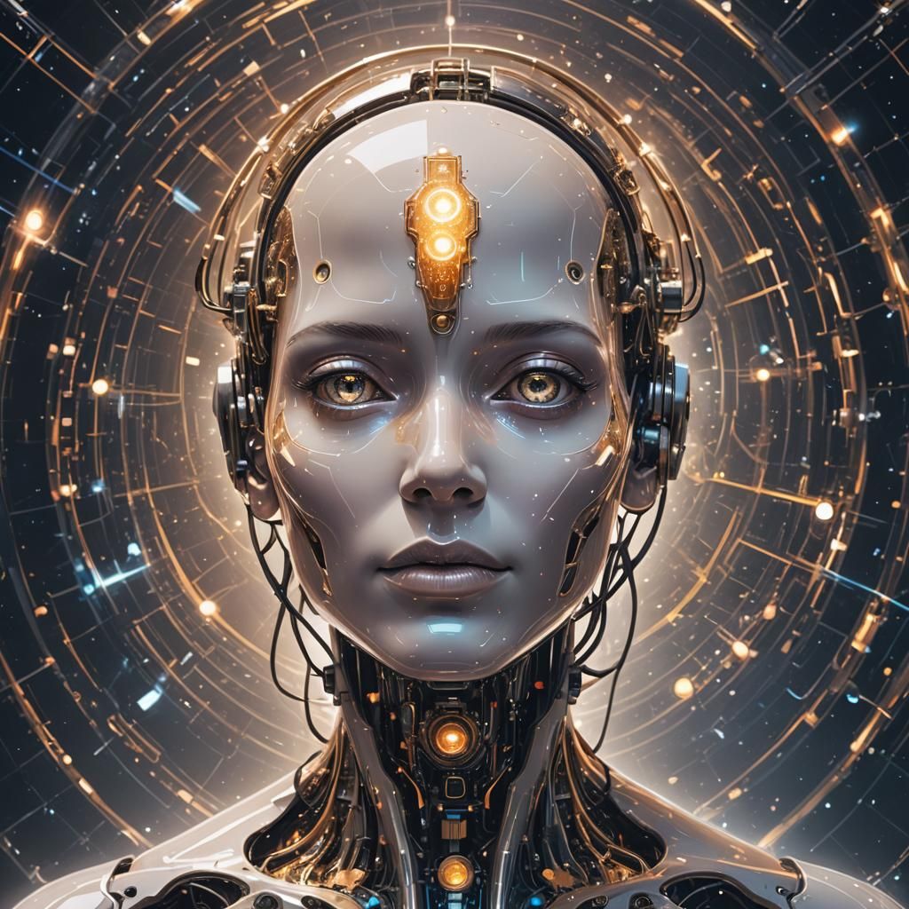 If AI is seeing itself how would its shape be, how would its body look like? #6