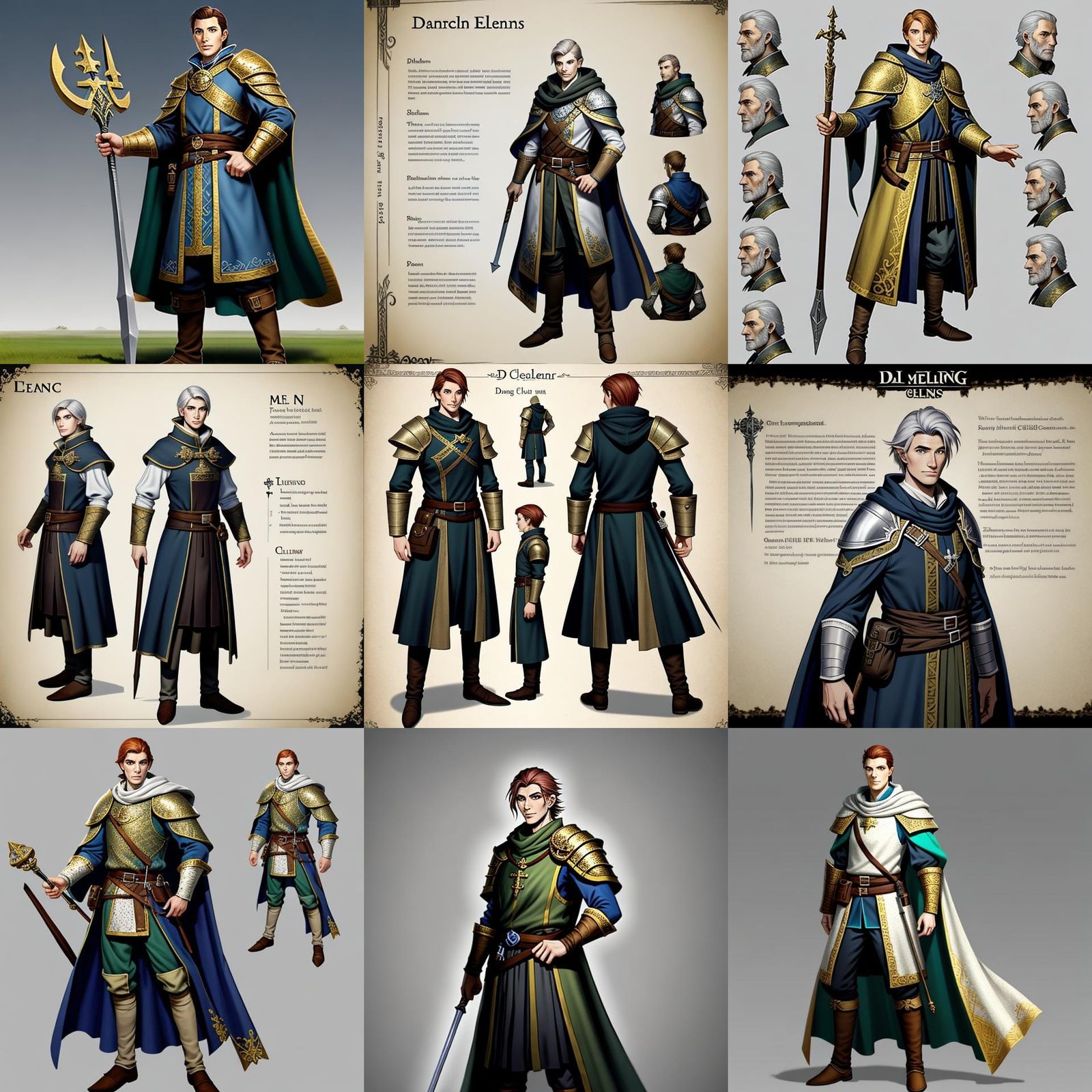 DND Human Cleric Character Portrait