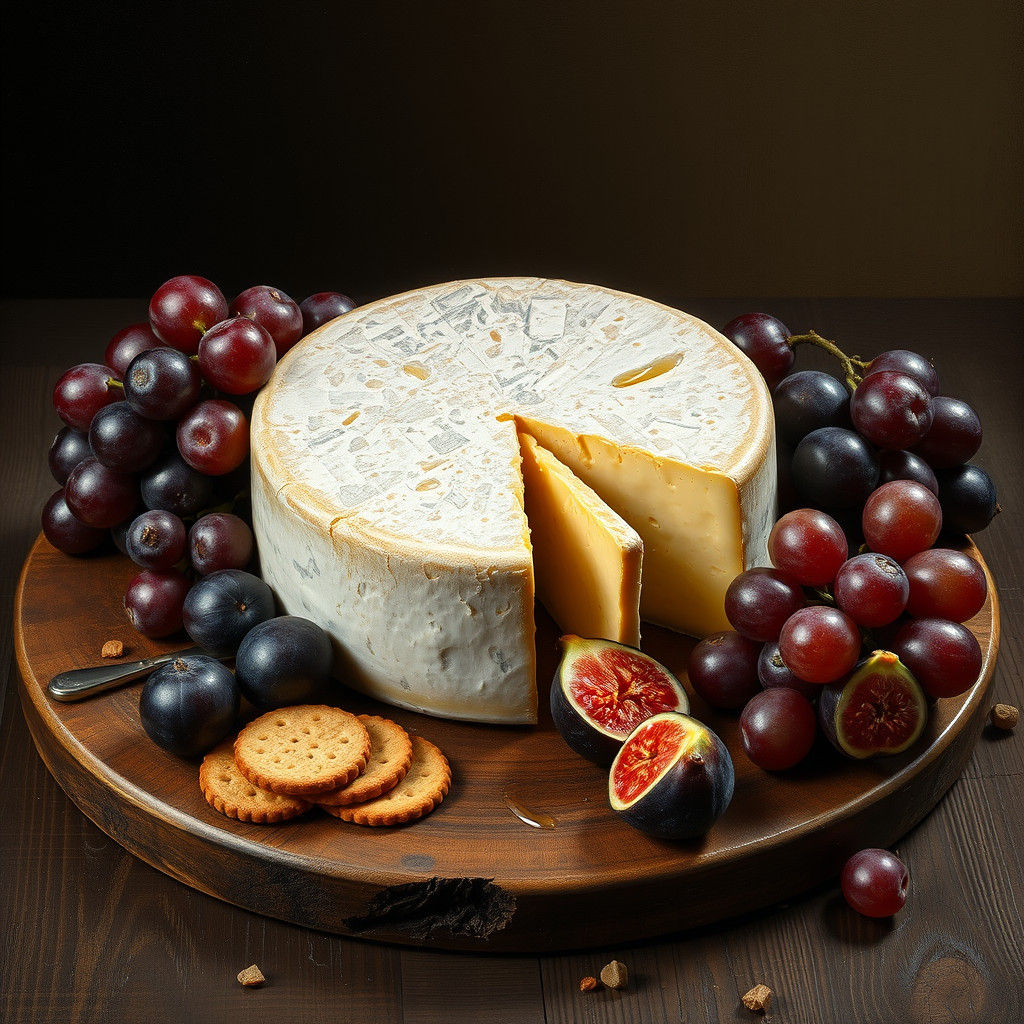 Artisanal Cheese Still Life in Dutch Masters Style