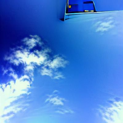 Clear Blue Sky: Simple AI Image