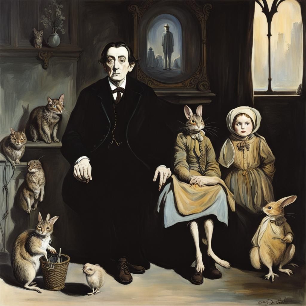 Surreal Dreamscape Inspired by Dali and Potter