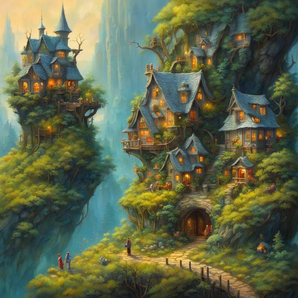 Whimsical Miniature Landscapes Come Alive on a Finger