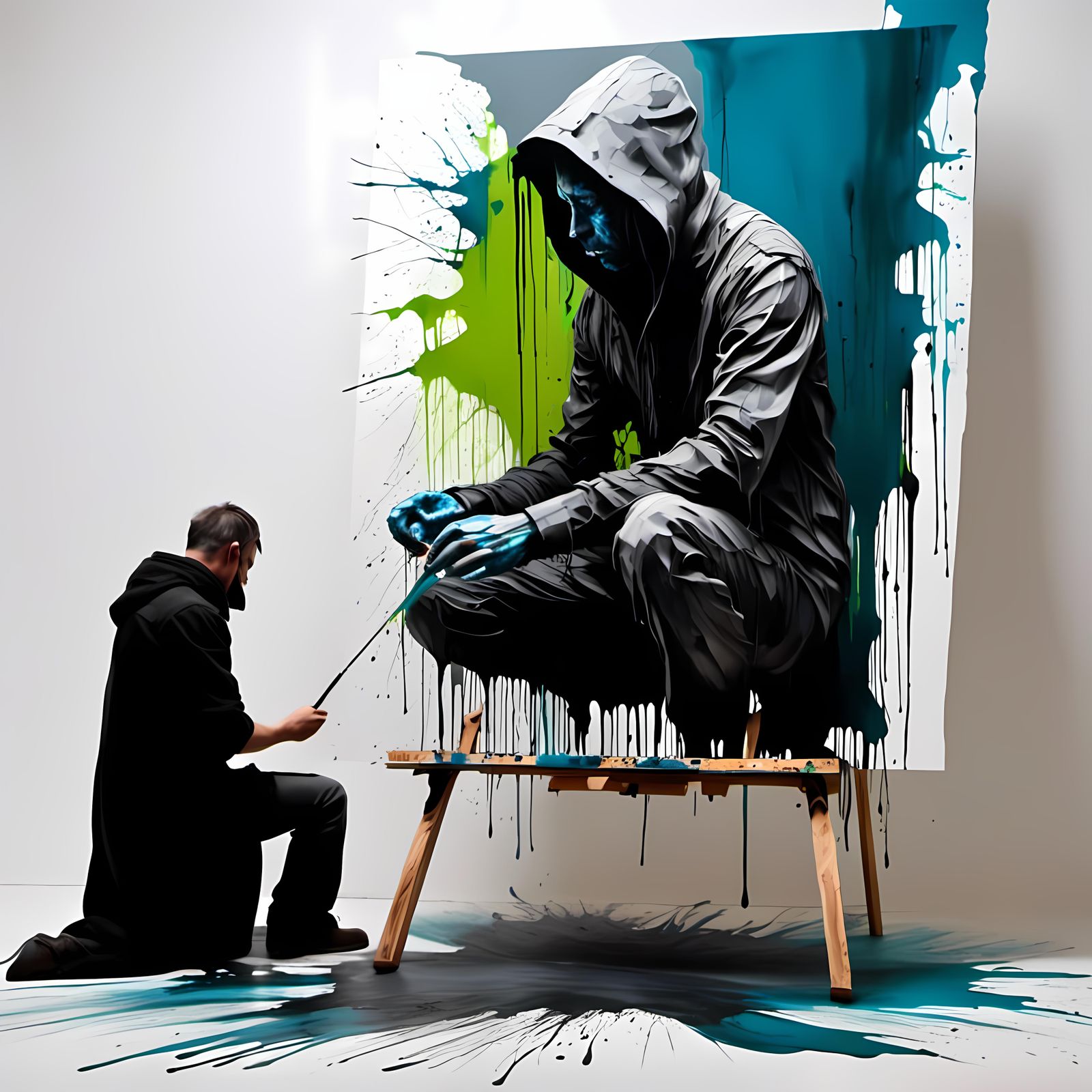 Kaiart., AI Artist Homage #2, Masterplayer