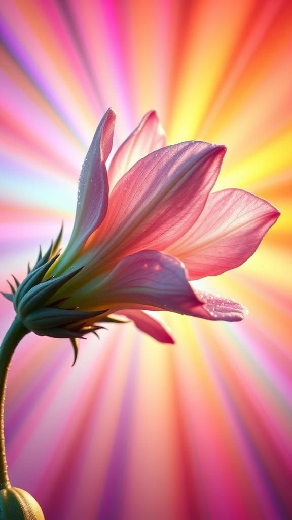 Ethereal Flower Blooms in Vibrant Color