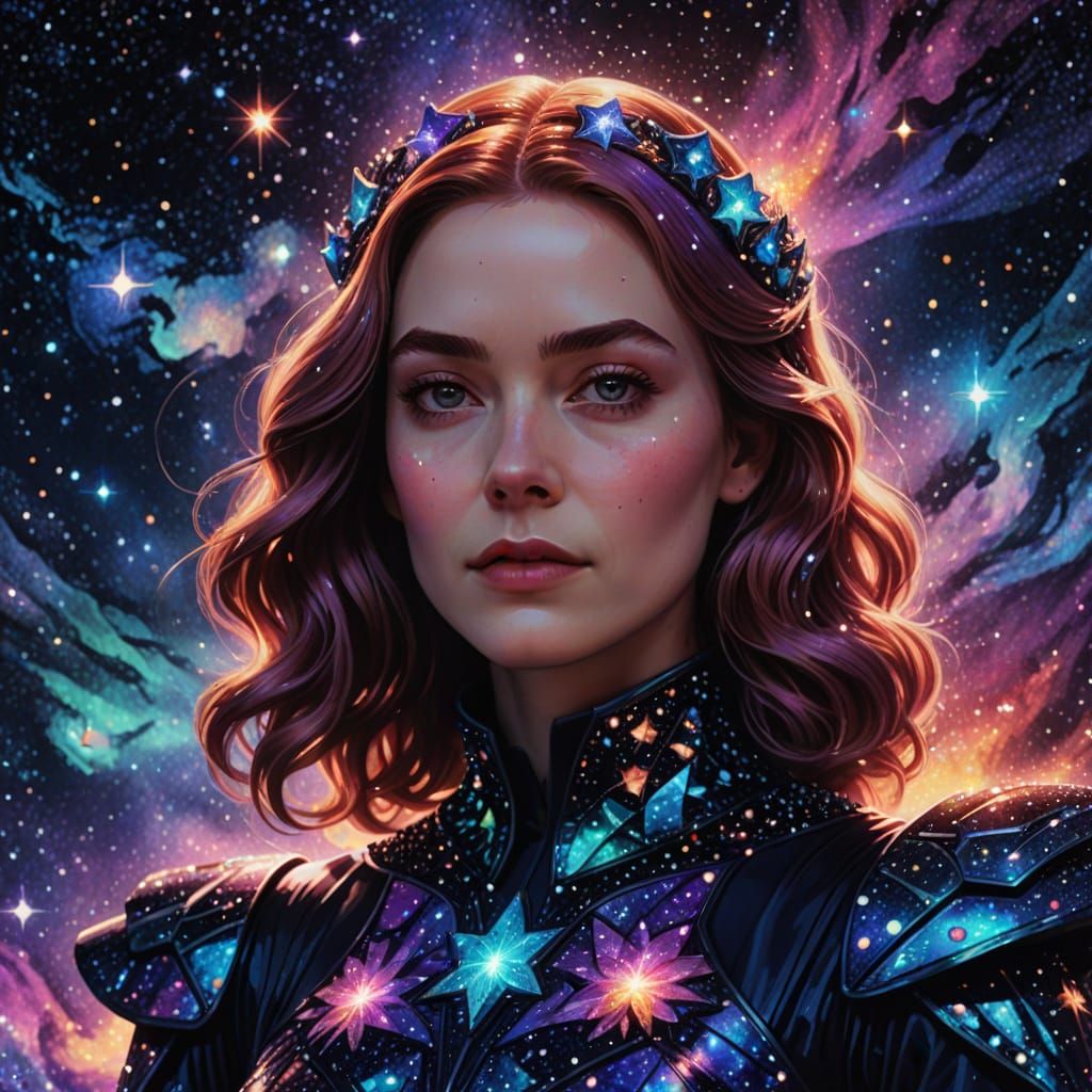 Duchess Satine Kryze in Cosmic Astral Art