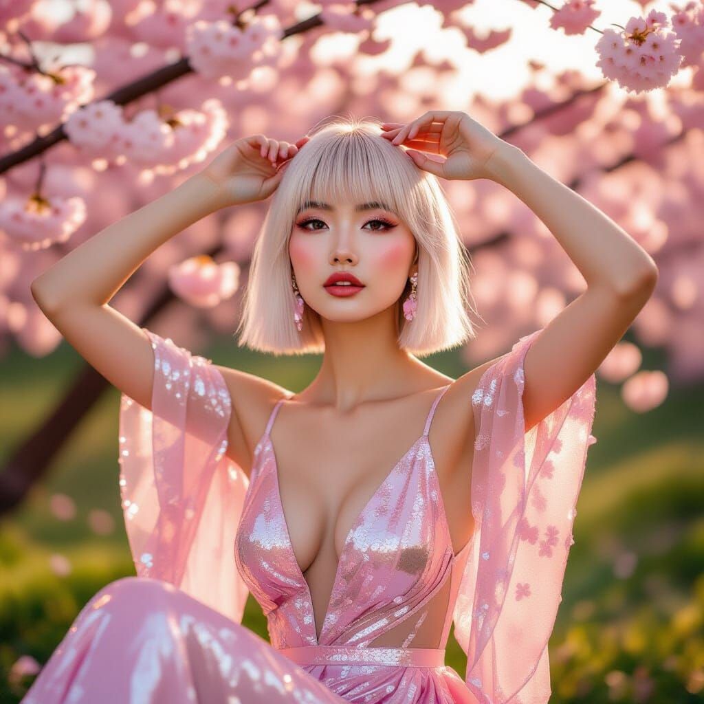 Platina Hana – Platinum-haired flower.