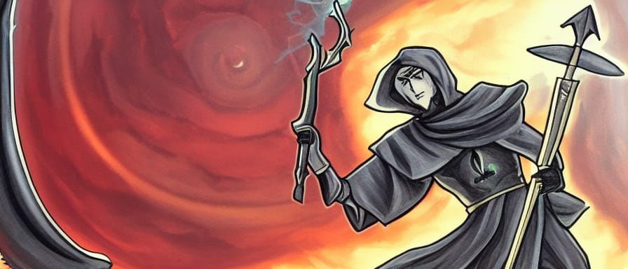 Obsidian Magus Silhouette