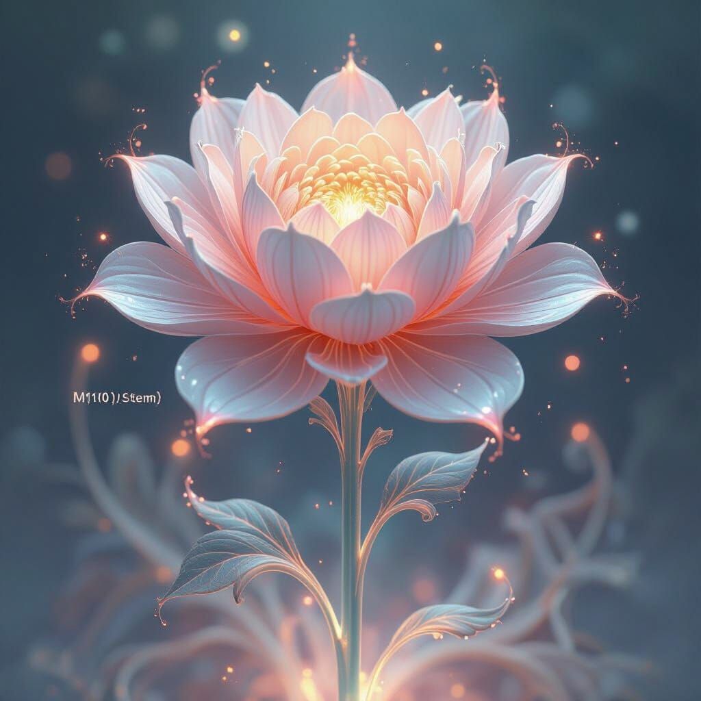 Fractal Flower Blooming from Symbolic Logic: Digital Art