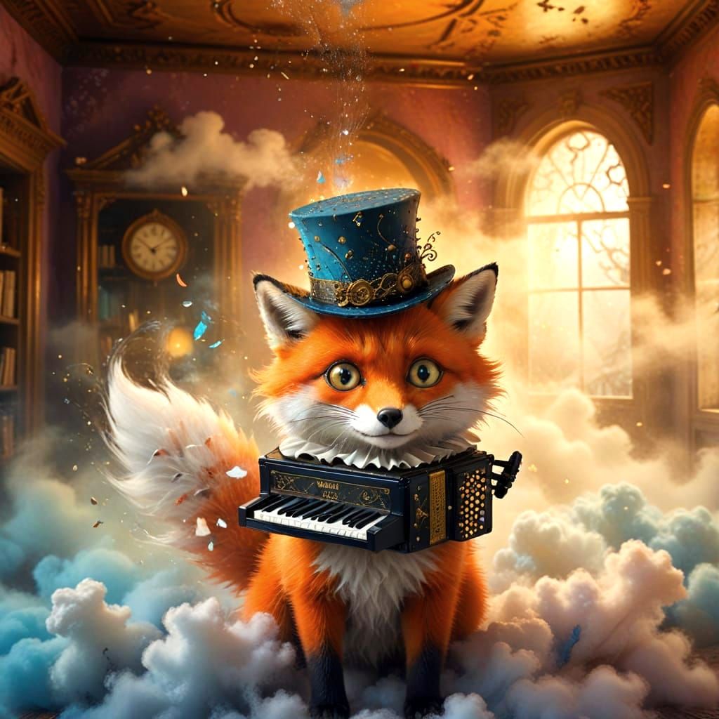 Spectral Cat in Moonlit Victorian Mansion